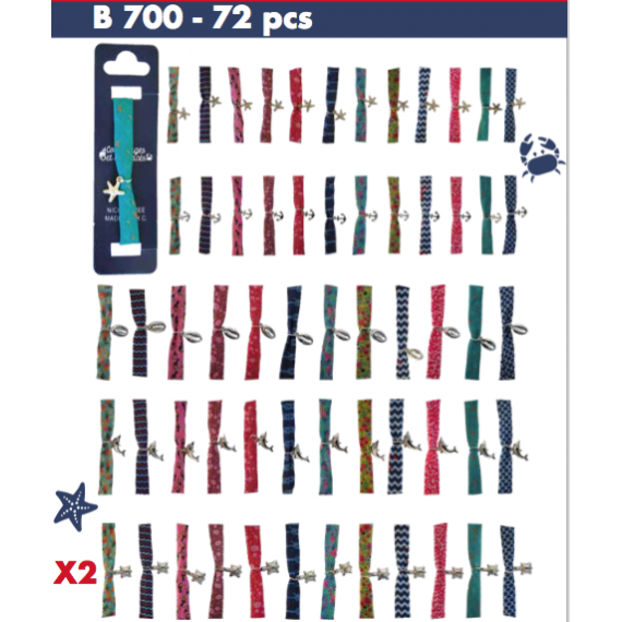 D-701 -Lot de 50 Bracelets Poisson